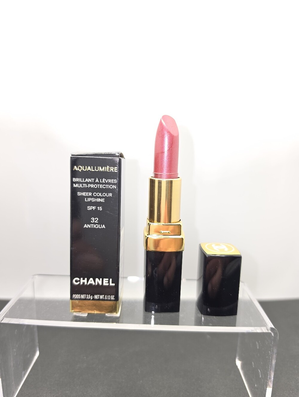 RARE!!! Chanel Aqualumière Sheer Colour Lipshine - "Antigua"